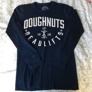 Doughnuts and Deadlifts fleece, XS